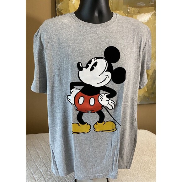 Disney Mickey Mouse Embroidered Gray Shirt Men’s Size XL - Picture 4 of 15